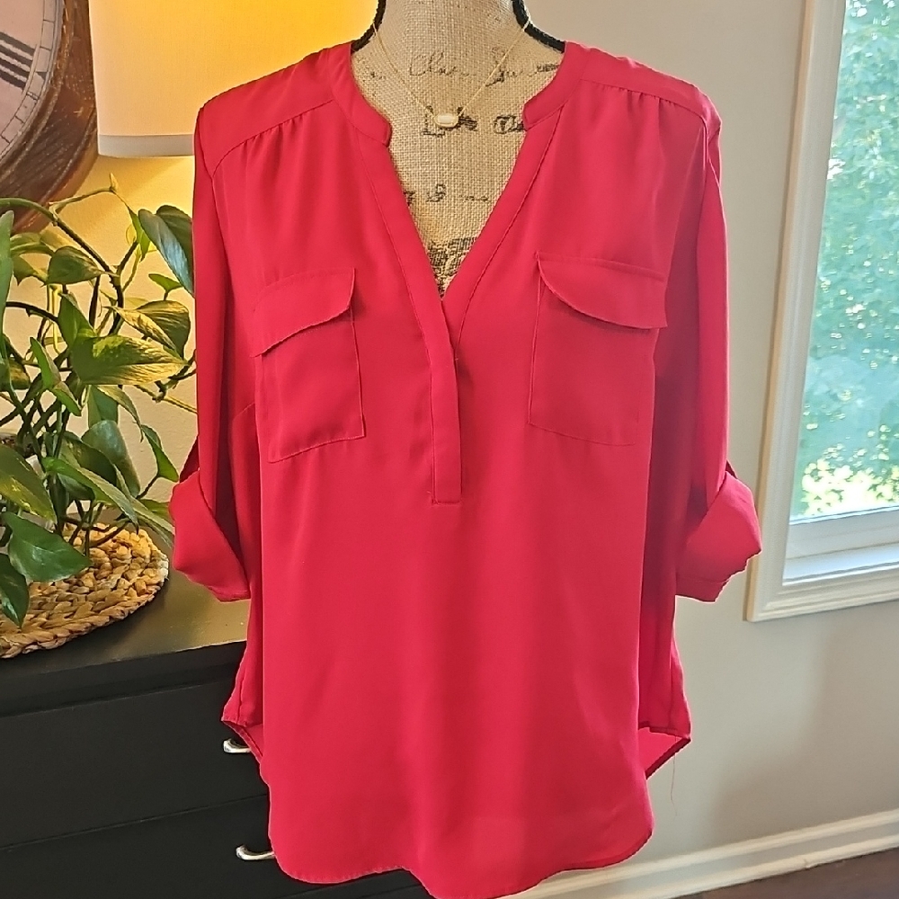 Torrid Vibrant Red Blouse